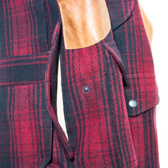 Polo RL Hunting Vest Wool/Leather Glasgow Plaid - Picture 4 of 7